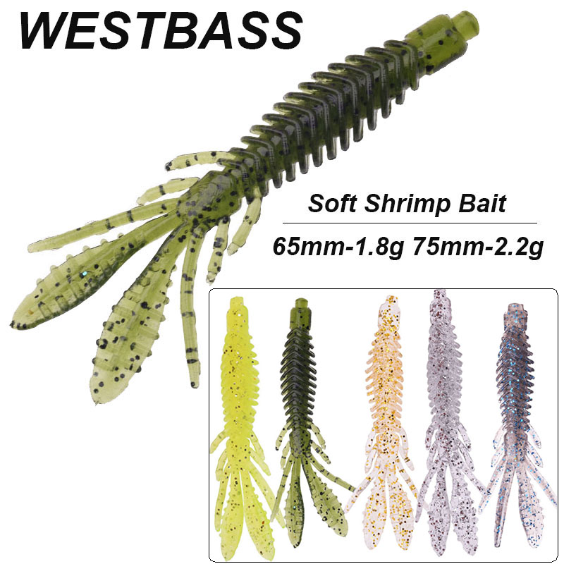 Fishing Lure Soft Plastic - WESTBASS 5 Buah Umpan Larva Lembut