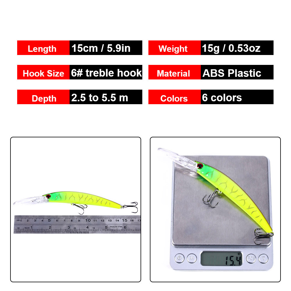 1 Buah 15Cm 15G Jerkbait Menye - Fishing Lure Jerkbait ulasan dan harga