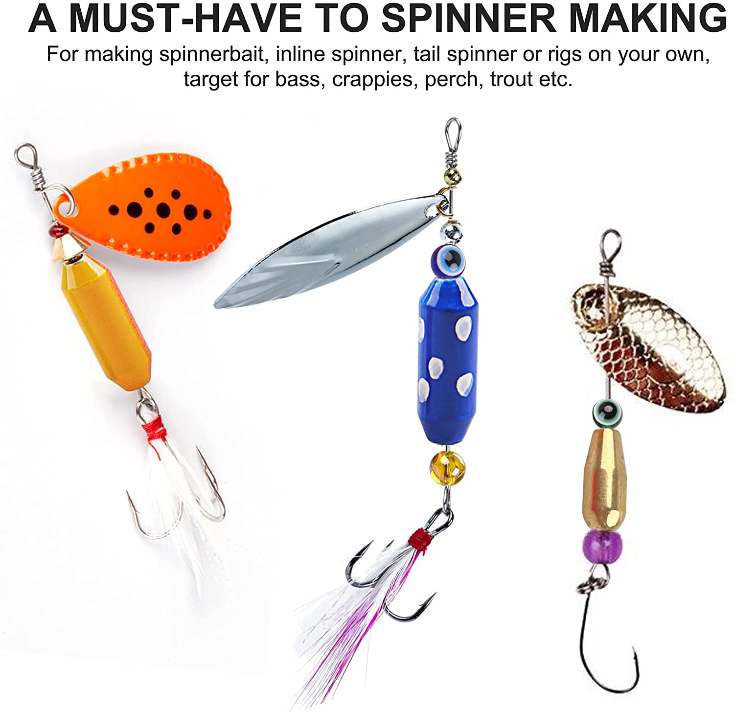 10 Buah Kail Pancing Kuningan  - Fishing Lure Spinner ulasan dan harga