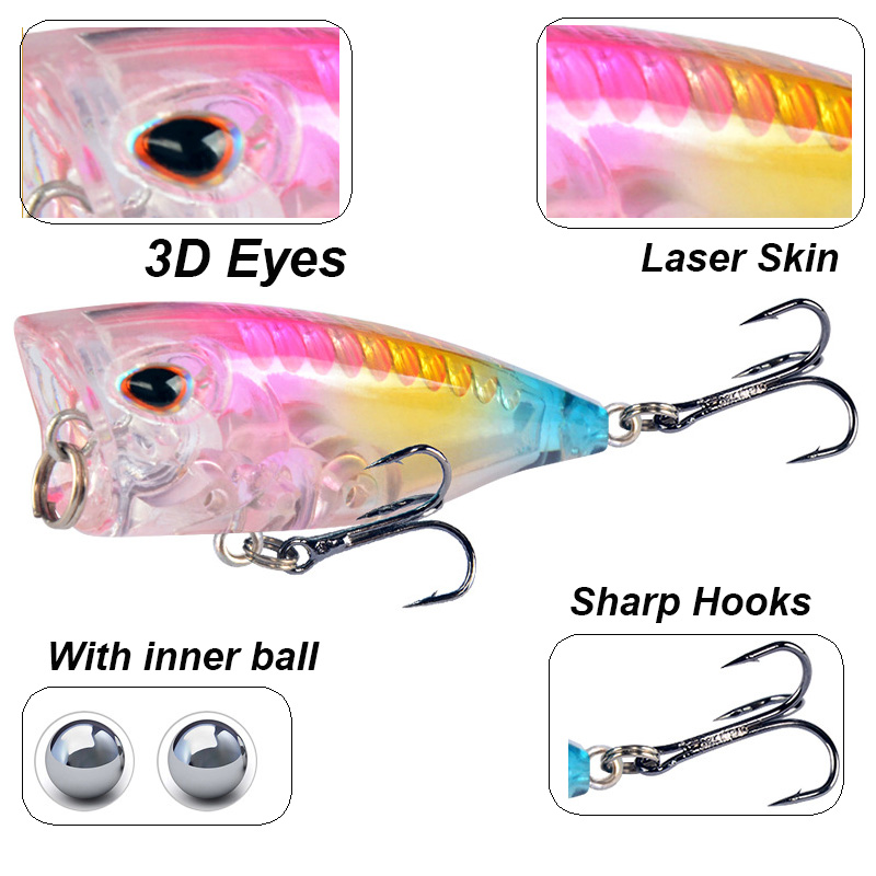 YUCONG umpan pancing Popper Mi - Fishing Lure Swimbait ulasan dan harga